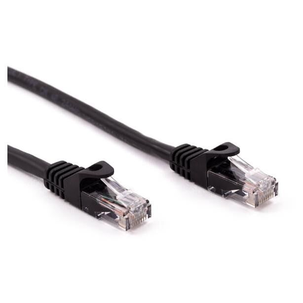 Nilox NXCRJ4502 câble de réseau Noir 2 m Cat6 U/UTP (UTP)