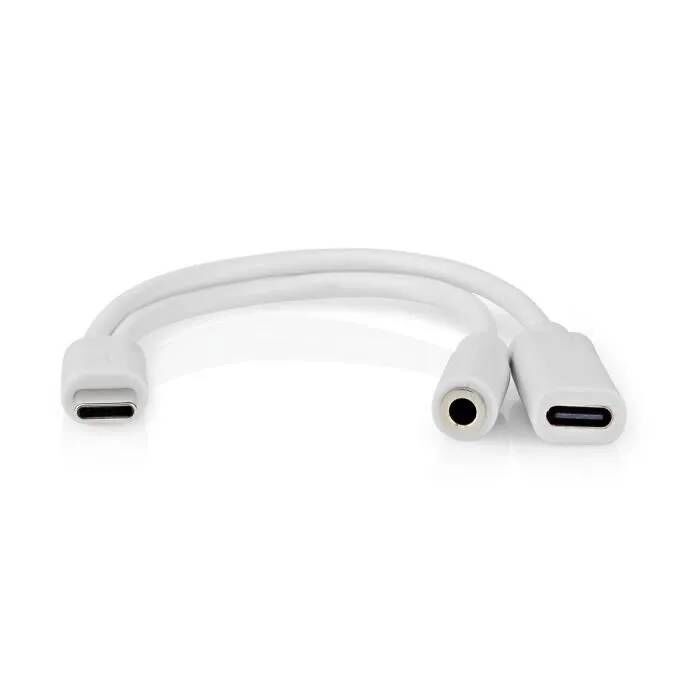 Adaptateur USB-C NEDIS - CCGB64922WT01 - Blanc - USB 2.0 - 0.10 m