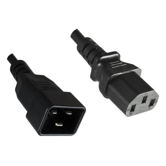 Microconnect PE030610 câble électrique Noir 1 m Coupleur C13 Coupleur C20