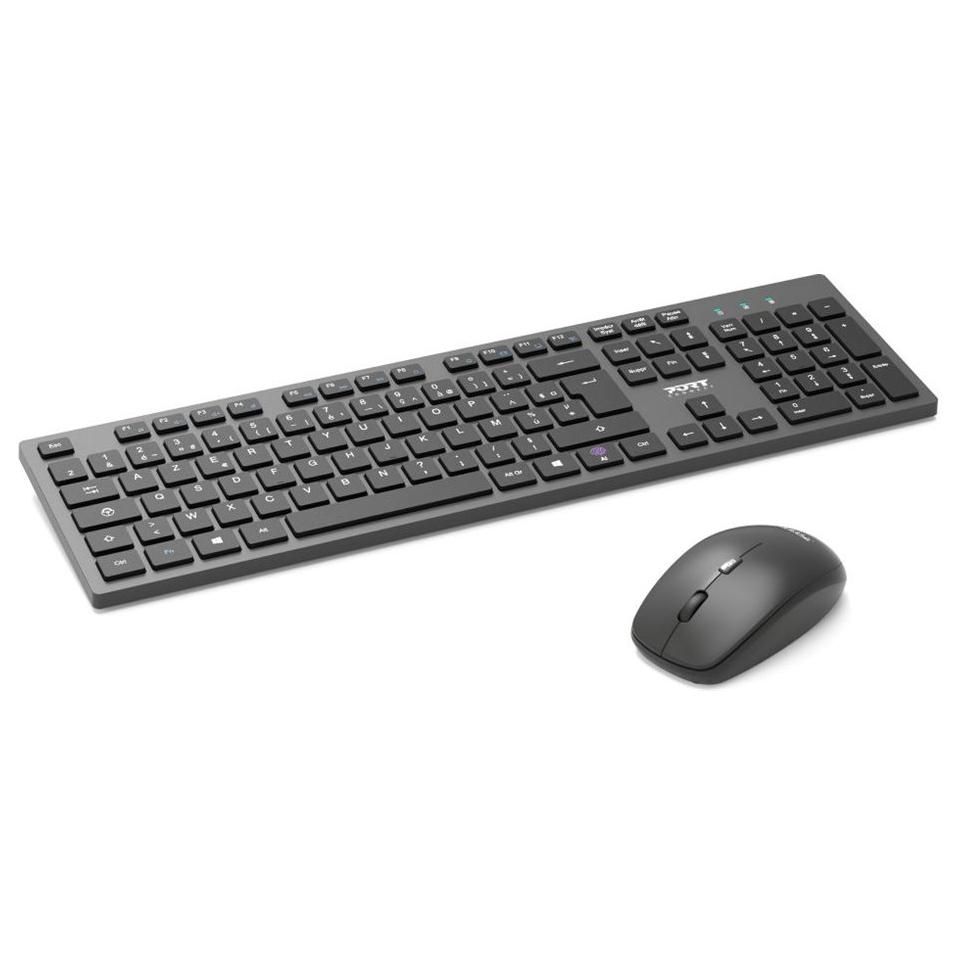 PORT Connect Smart Pack - Ensemble clavier et souris - compact - sans fil - 2.4 GHz