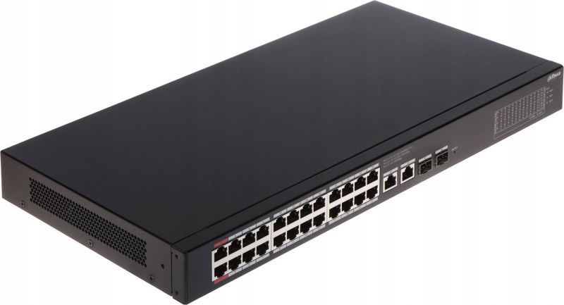 Dahua DH-CS4228-24GT-375 - Commutateur - intelligent - 2 x 10/100/1000 (High PoE) + 22 x 10/100/1000 (PoE) + 2 x 10/100/1000 (liaison montante) + 2 x Gigabit SFP (liaison montante) - de bureau...
