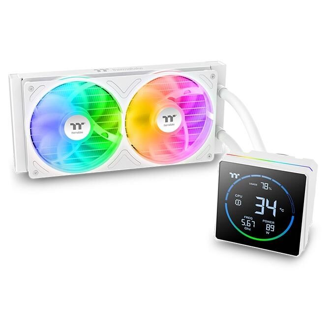 Thermaltake TH240-S V3 ARGB Processeur Refroidisseur de liquide tout-en-un 12 cm Blanc