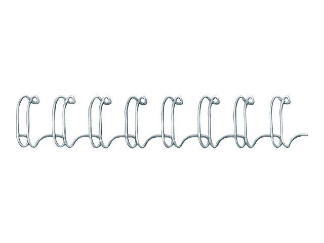 Fellowes - 6 mm - 34 anneaux - A4 (210 x 297 mm) - 35 feuilles - argenté(e) - 100 unités fil de ligature - pour Fellowes Galaxy 500, Galaxy E 500, Pulsar 300, Starlet 90