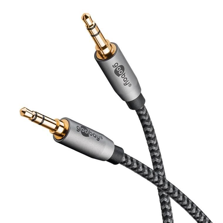 Goobay Câble de Connexion Audio AUX Jack 3,5 mm Stéréo 5 m Gold