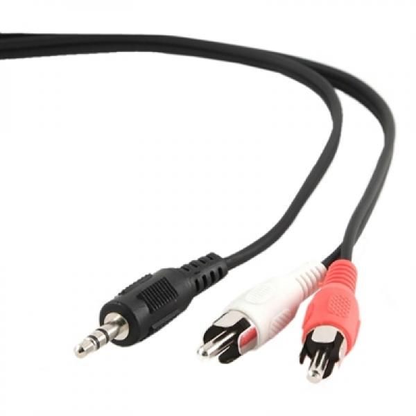 Gembird CCA-458 - Câble audio - RCA x 2 mâle pour mini-phone stereo 3.5 mm mâle - 2.5 m