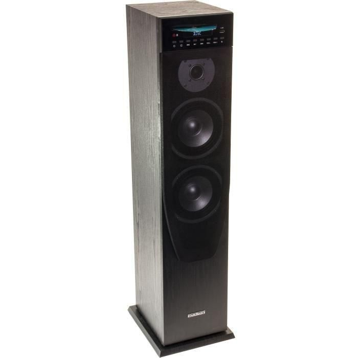MADISON CENTER200CD-BK Tour de Son Bluetooth - Lecteur CD - Puissance 200 Watts - USB - Radio FM
