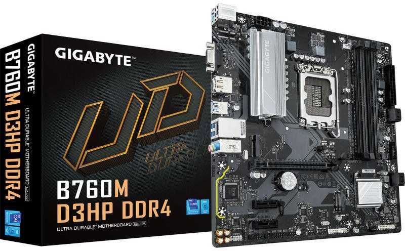 Carte mère Gigabyte B760M D3HP DDR4 Micro ATX Chipset Intel B760