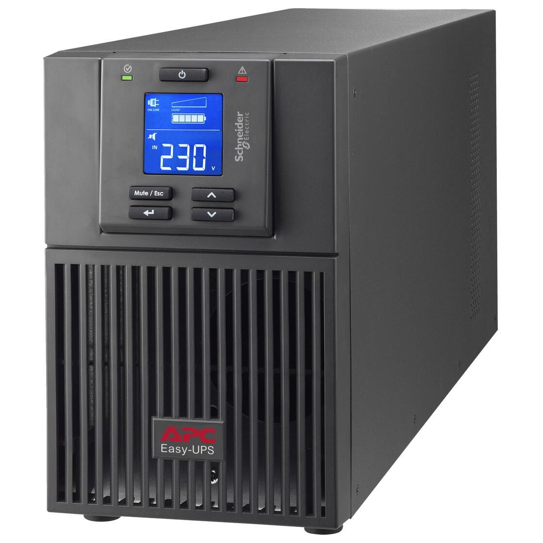 APC Easy UPS On-Line - Onduleur - tour - CA 220/230/240 V - 900 watt - 1000 VA - monophasé - Acide de plomb - USB, serial - connecteurs de sortie : 3 - PFC - Europe - noir, RAL 7010