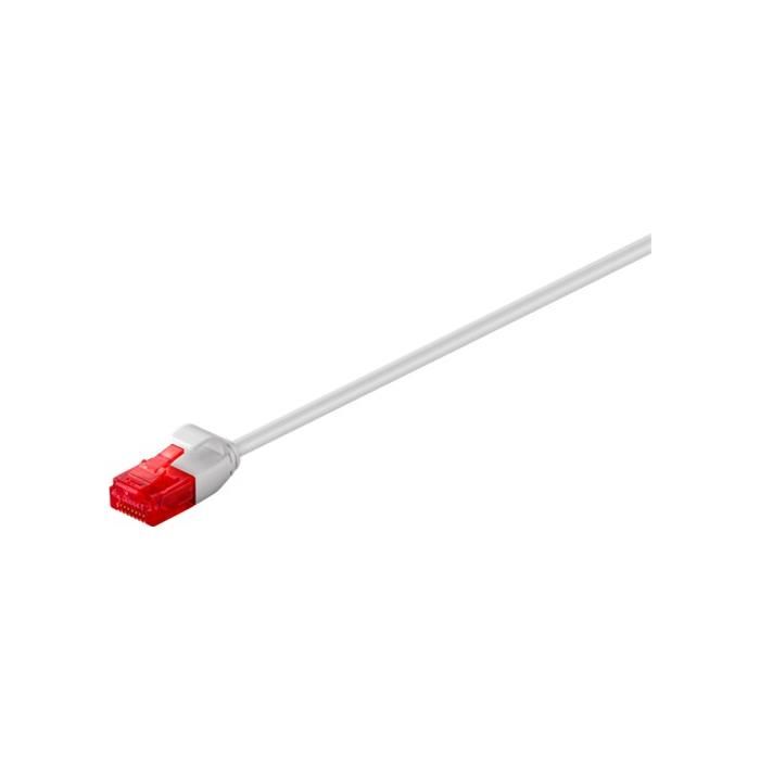 goobay - Câble réseau - RJ-45 (M) pour RJ-45 (M) - UTP - CAT 6 - sans crochet - gris