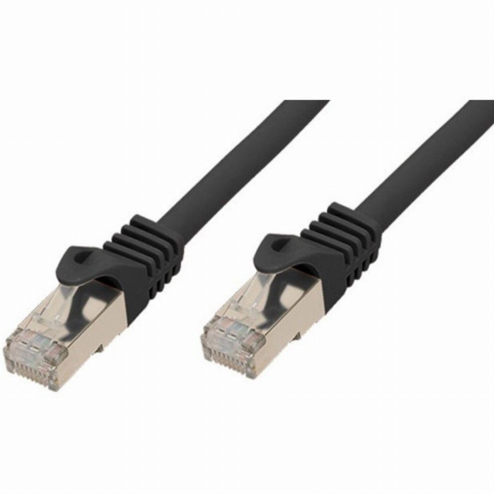 Patchk.cat7/6a S/ftp 10m Black Rj45 Halogenfrei (lszh)