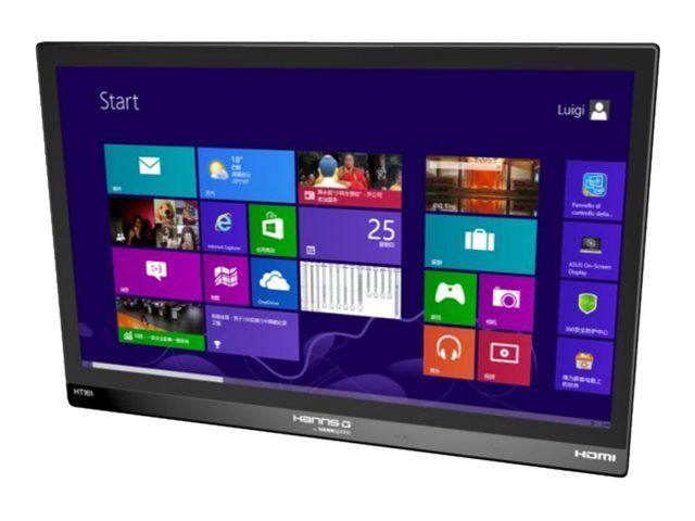 HANNS.G HT161HNB - HT Series - écran LED - 15.6" - écran tactile - 1366 x 768 @ 60 Hz - 220 cd/m² - 500:1 - 12 ms - HDMI, VGA - casque