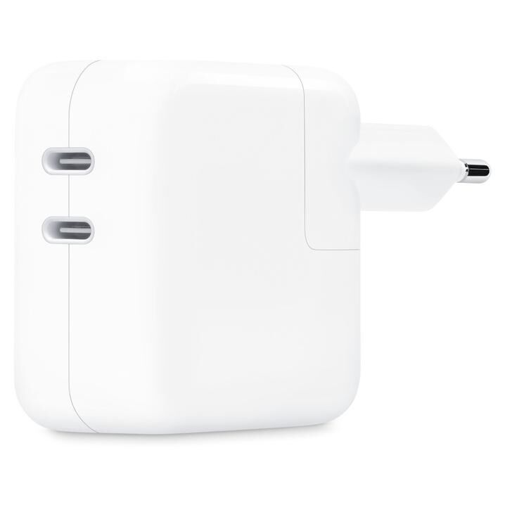 Apple 35W Dual USB-C Port Power Adapter - Adaptateur secteur - 35 watt - connecteurs de sortie : 2