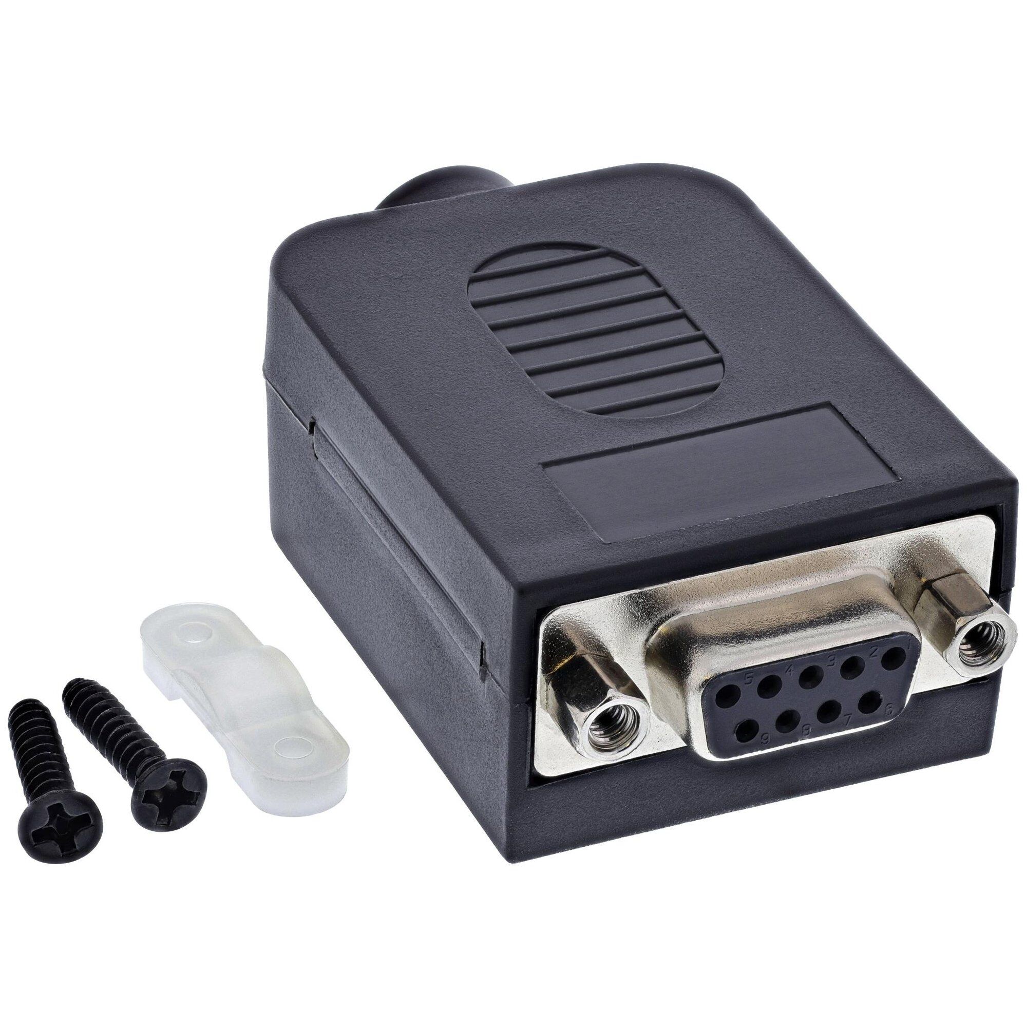 InLine 92501H connecteur de fils Terminal block / D-Sub 9 Noir