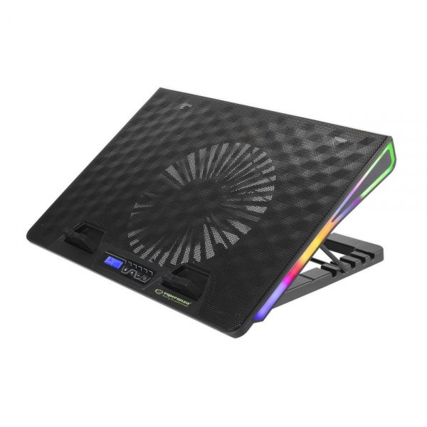Esperanza EGC101 système de refroidissement pour ordinateurs portables 800 tr/min Noir