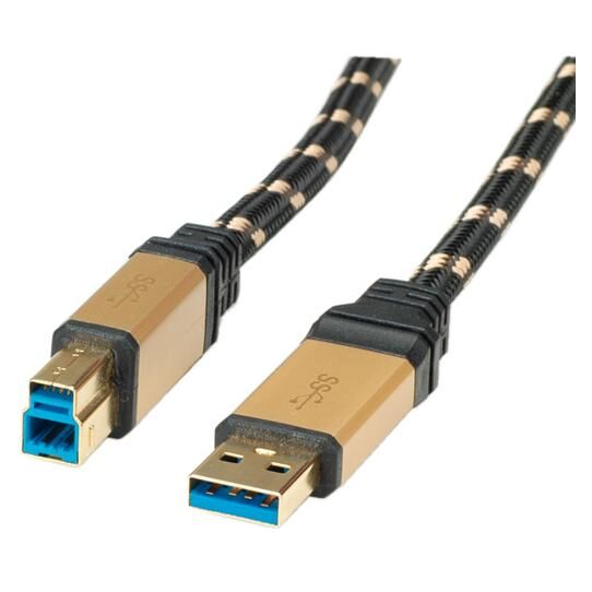 Roline Gold - Câble USB - USB type A (M) pour USB Type B (M) - USB 3.0 - 3 m