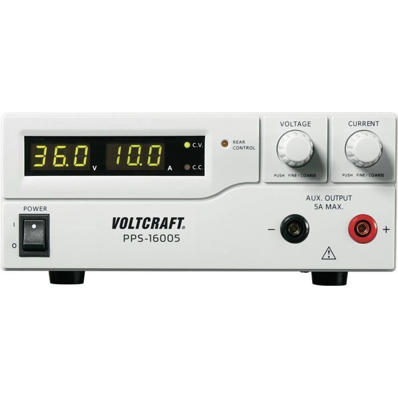 Alimentation De Laboratoire Réglable Voltcraft Pps-16005 1 - 36 V/dc 0 - 10 à 360 W Usb, Remote Programmable Nbr. De Sorties 2 X S92091