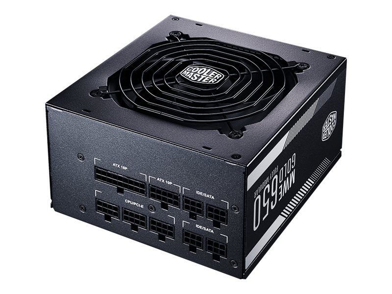 Cooler Master MWE Gold 650 Fully Modular - Alimentation électrique (interne) - ATX12V 2.31 - 80 PLUS Gold - CA 100-240 V - 650 Watt - PFC active - Europe