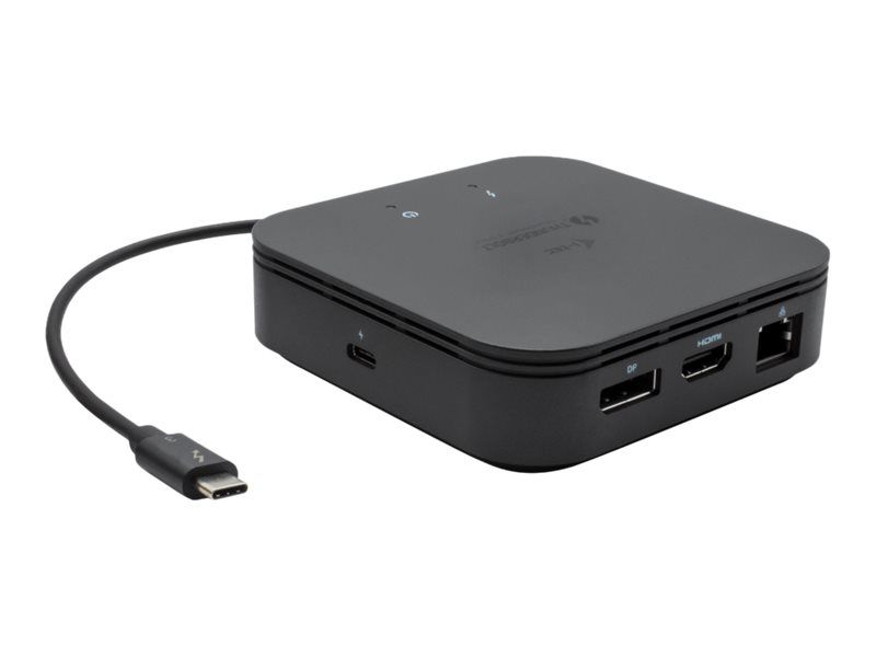 i-Tec USB-C Dual Display Docking Station with Power Delivery - Station d'accueil - USB-C / Thunderbolt 3 - DP, HDMI - 1GbE - 77 watt
