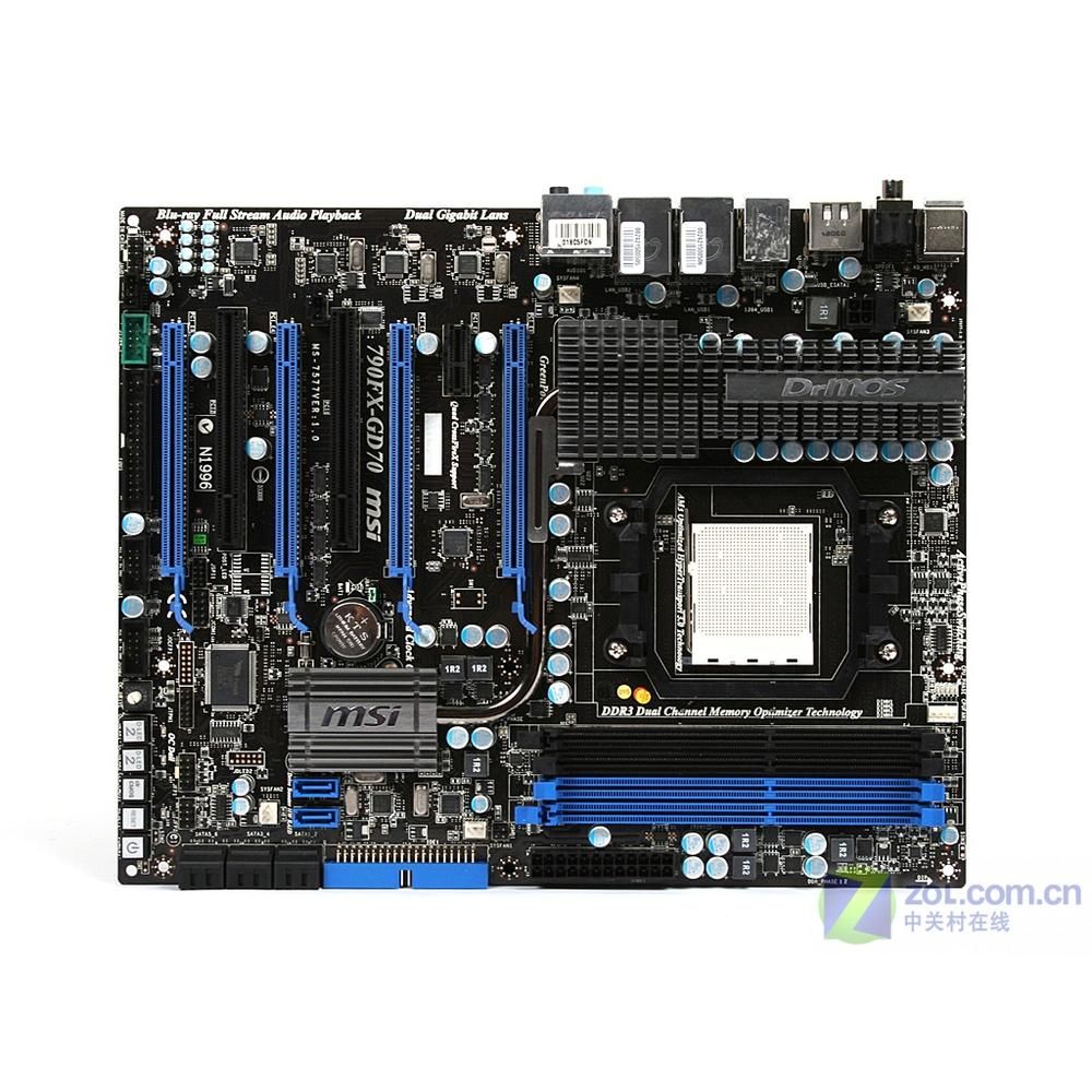 Carte mère MSI 790FX-GD70 AMD 790FX Socket AM3 DDR3 16GB ATX