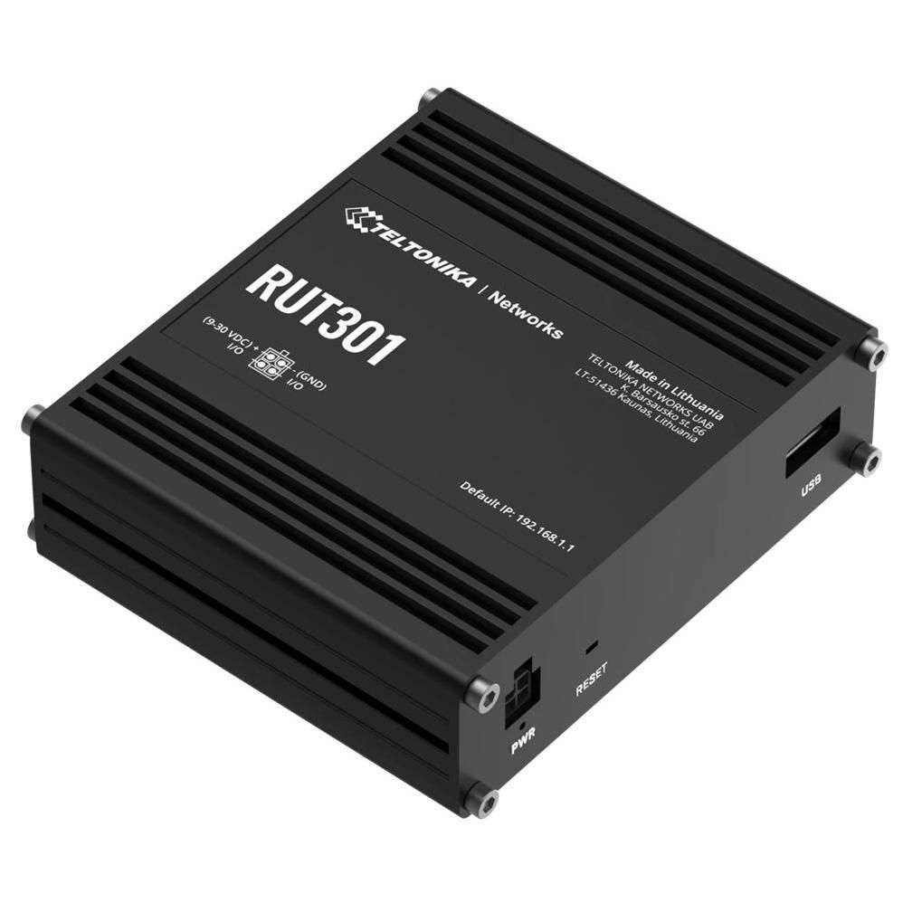 Teltonika RUT301 - Routeur commutateur 4 ports - Montage sur rail DIN, fixation murale, montable en surface
