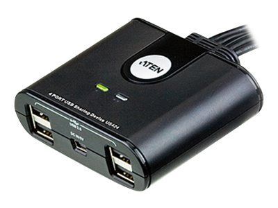ATEN US424 - Commutateur de partage des périphériques USB - 4 x USB 2.0 - de bureau - pour ATEN UEH4002A