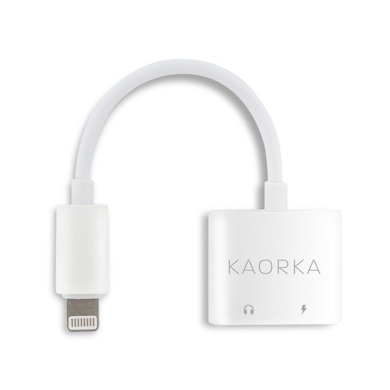 Cordon 2 en 1 Lightning vers Jack 3,5mm et Lightning