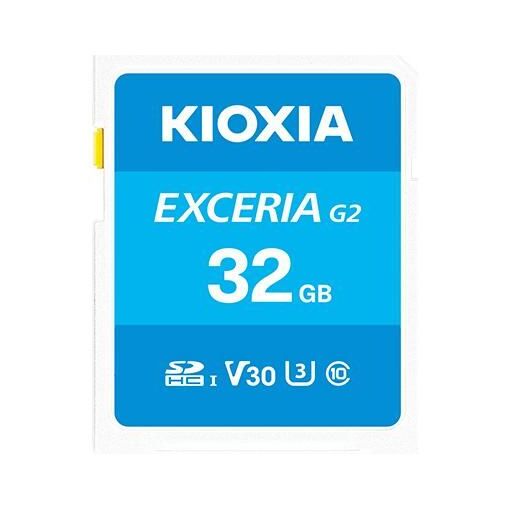Kioxia LNEX2L032GG4 32GB MicroSDHC UHS-I Class 10 Memory Card (Blue)