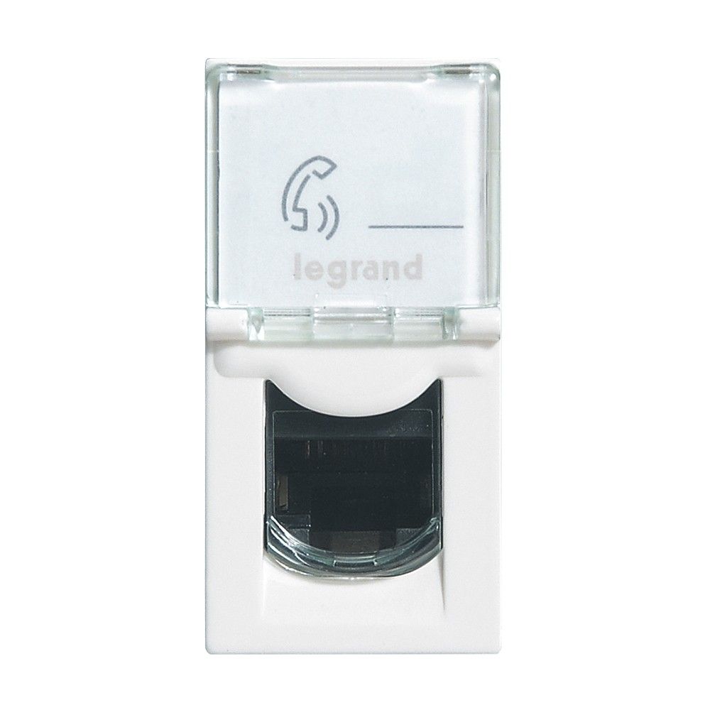 Prise RJ45 Multimédia LEGRAND Cat. 6 F/Utp Mosaic Blanc 1 Module