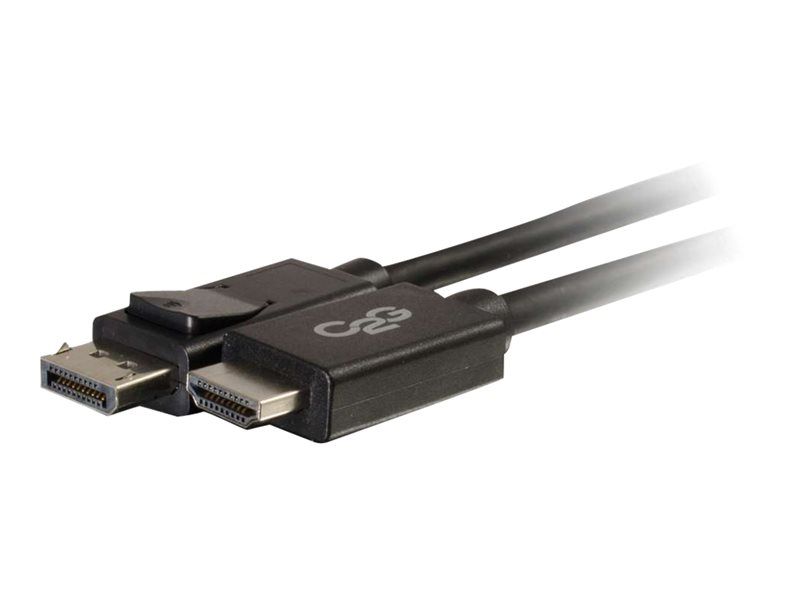 C2G 1m DisplayPort to HDMI Adapter Cable - Black - Câble adaptateur - DisplayPort mâle pour HDMI mâle - 1 m - blindé - noir