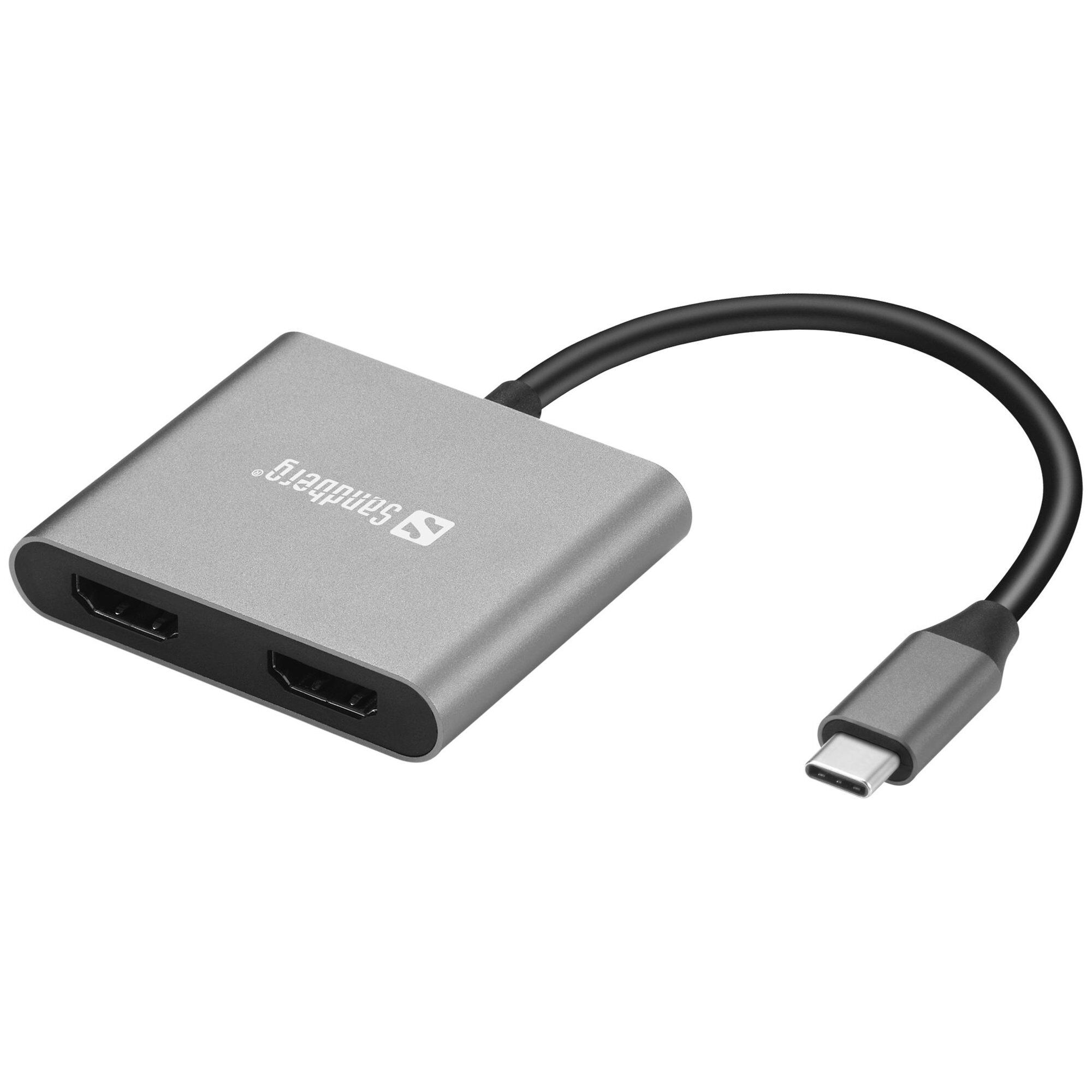Sandberg 136-44 adaptateur graphique USB Gris