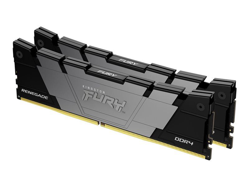 Kingston FURY Renegade - DDR4 - kit - 32 Go: 2 x 16 Go - DIMM 288 broches - 3200 MT/s / PC4-25600 - CL16 - 1.35 V - mémoire sans tampon - non ECC - noir