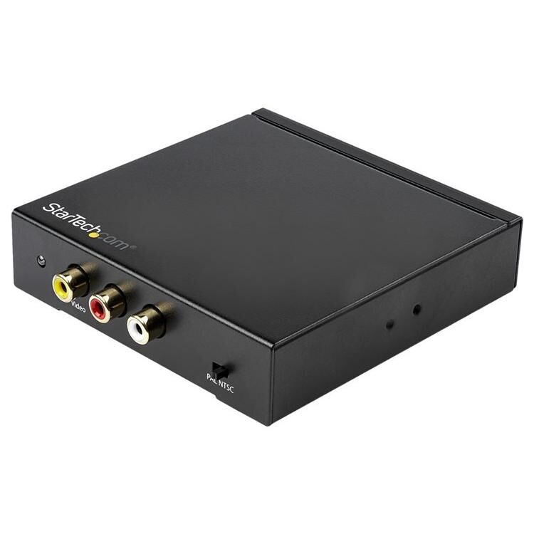 StarTech.com Convertisseur HDMI vers RCA avec audio - Adaptateur composite NTSC / PAL - 1080p - HD2VID2 - Convertisseur vidéo - HDMI - vidéo composite - noir