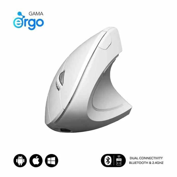 SOURIS GLIDE VERTICAL ERGO DUAL Blanc