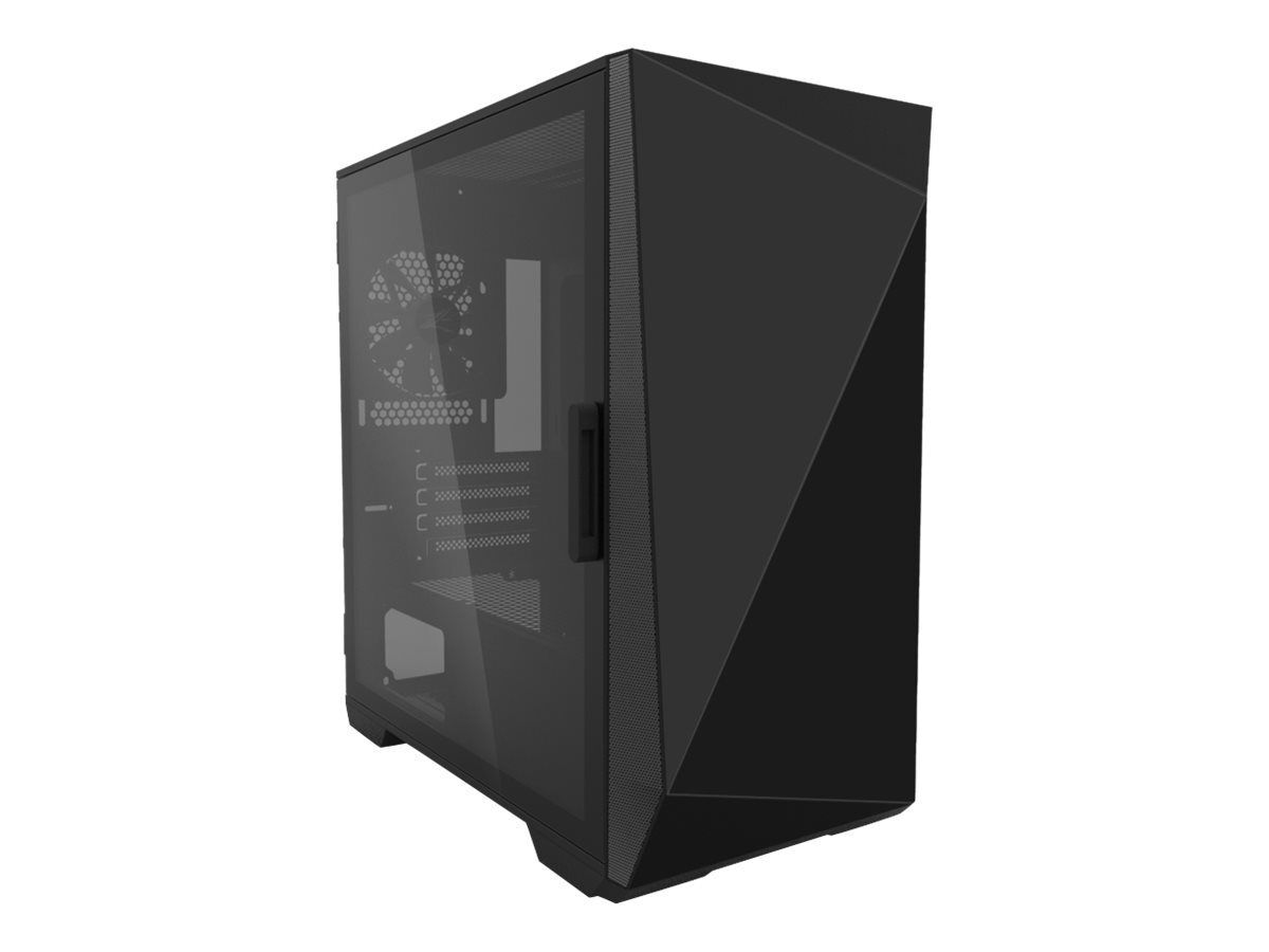 Zalman Z1 Iceberg - Mid tower - micro ATX - panneau latéral fenêtré (verre trempé) - pas d'alimentation - noir - USB/Audio