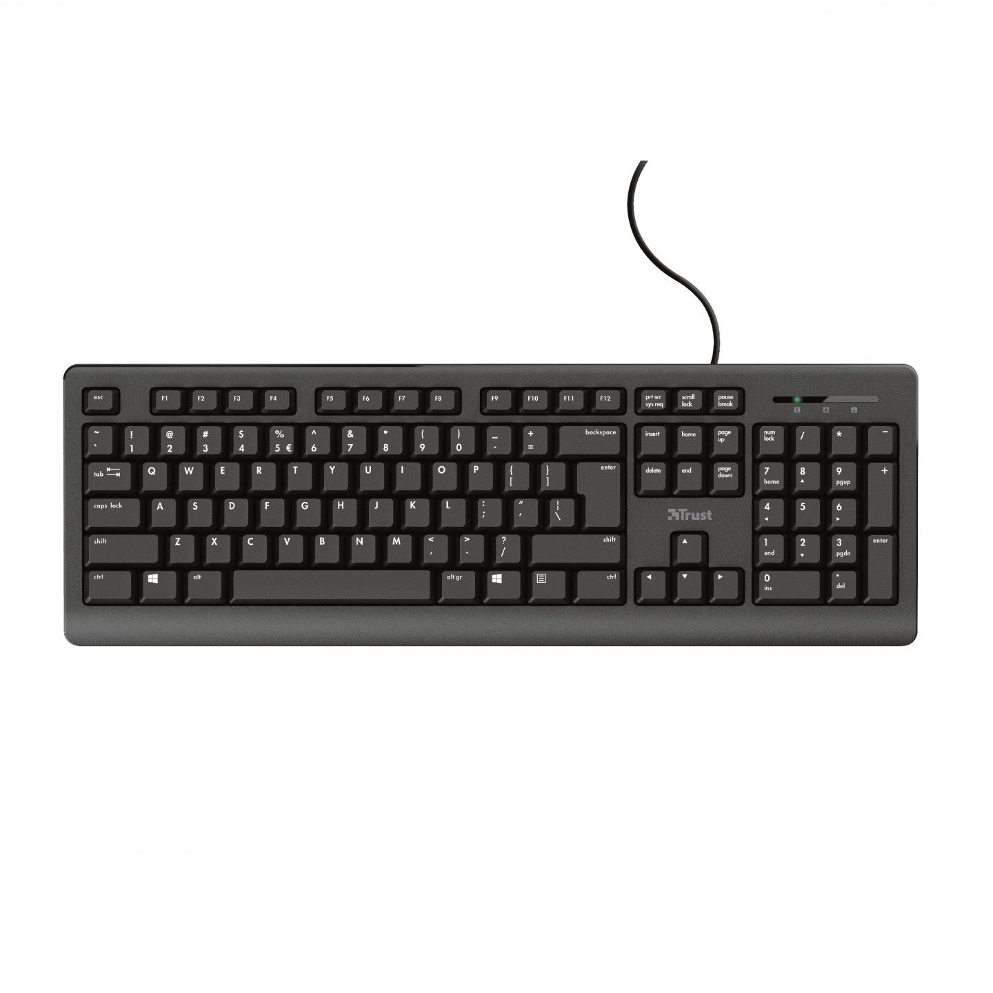 Trust Tk-150 Clavier Usb Qwertz Allemand Noir