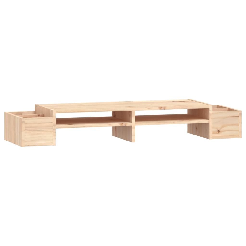 vidaXL Support pour moniteur 100x27,5x15 cm Bois de pin solide