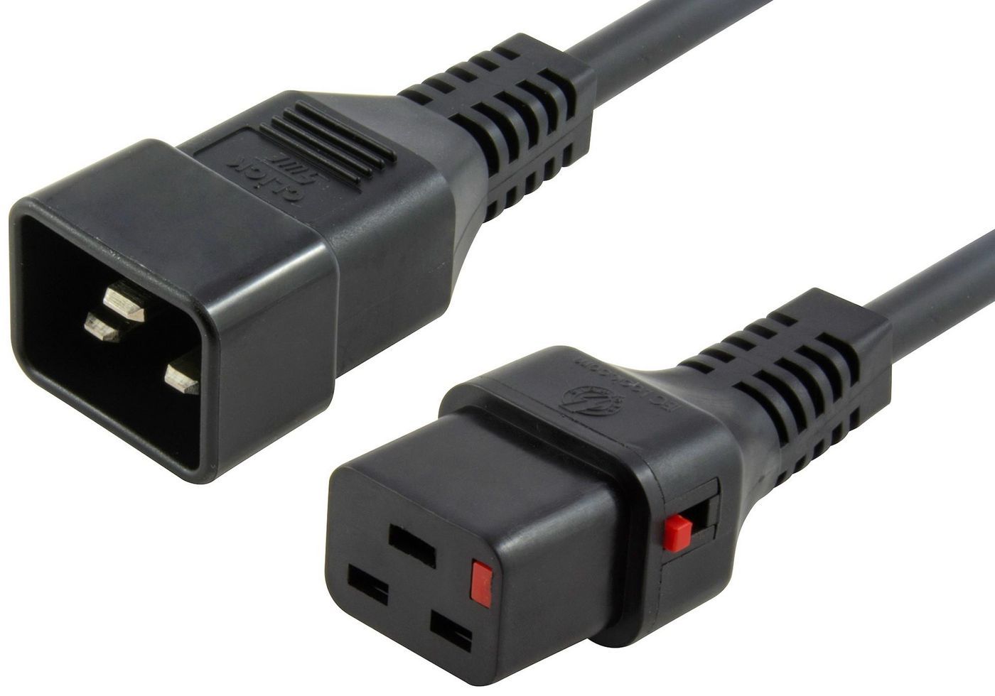 MicroConnect - IEC Male C20 to C19 IEC Lock - Câbles d'alimentation externes