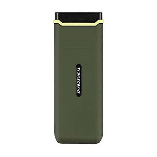 Transcend ESD380C - SSD - 500 Go - externe (portable) - USB 3.2 Gen 2x2 (USB-C connecteur) - vert militaire