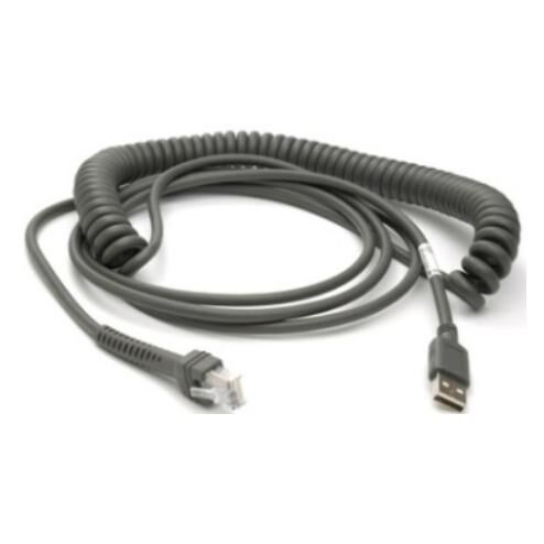 Zebra CBA-U29-C15ZBR câble USB USB 2.0 4,57 m USB A Noir