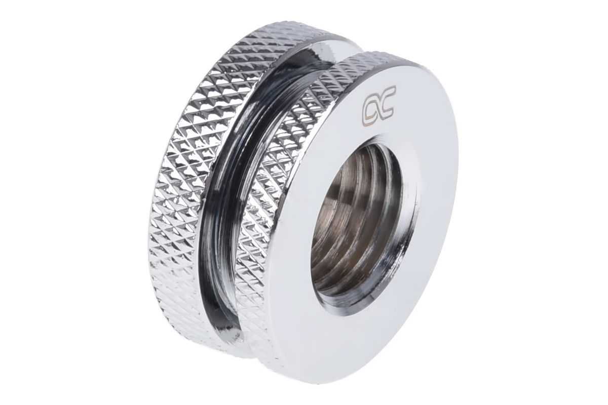 Alphacool Raccord Passe-Cloison version courte 1/4" - Chrome