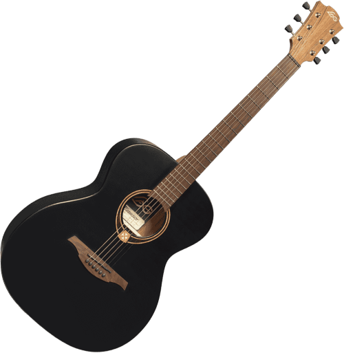 Lag T70A-BLS - Guitare Folk - Auditorium - Noir Satin