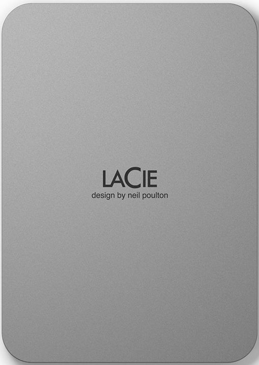 LaCie Mobile Drive STLP1000400 - Disque dur - 1 To - externe (portable) - USB 3.2 Gen 1 (USB-C connecteur) - lune argentée