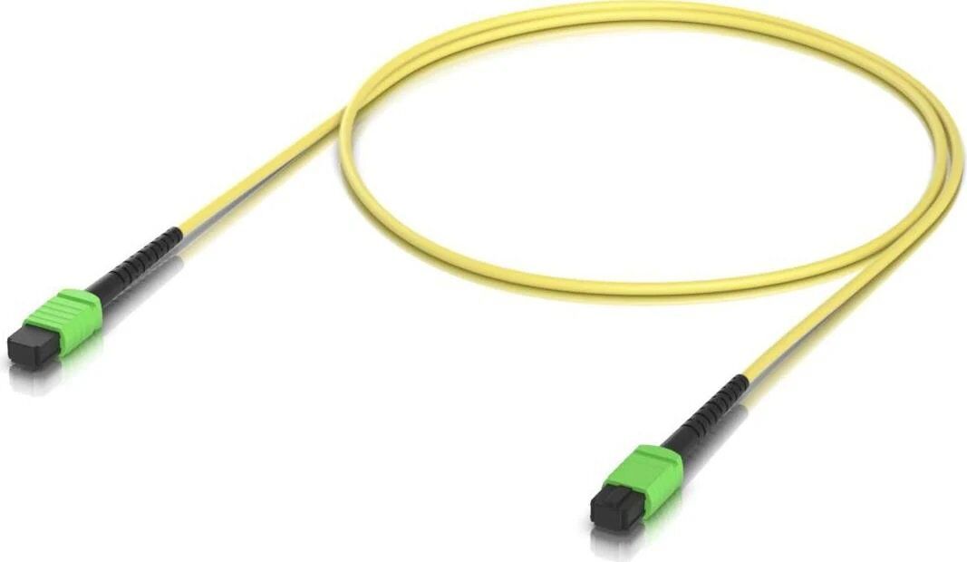 Ubiquiti Indoor OS2 single-mode fiber B APC connectors designed for 100G applications. 1M, 10 pack (UACC-OFC-SA-MPMP-1M-10)