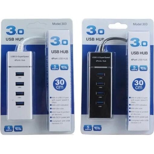 GOBRO 4-Port USB 3.0 High Speed Hub