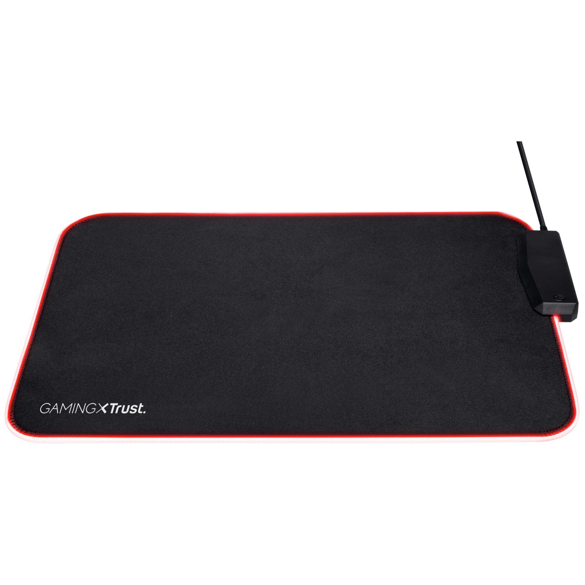 Trust GXT 765 Glide-Flex RGB Tapis de souris de jeu Noir et Rouge