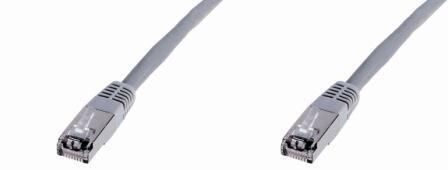 DIGITUS Premium - Cordon de raccordement - RJ-45 (M) pour RJ-45 (M) - 0.5 m - FTP - CAT 5e - démarré - gris