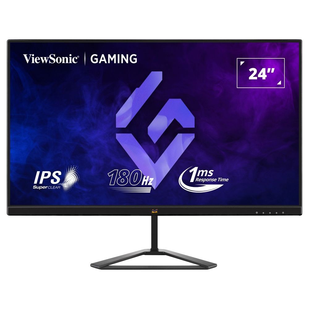 ViewSonic VX2479-HD-PRO - Écran LED - jeux - 24" (23.8" visualisable) - 1920 x 1080 Full HD (1080p) @ 180 Hz - IPS - 250 cd/m² - 1000:1 - HDR10 - 1 ms - 2xHDMI, DisplayPort