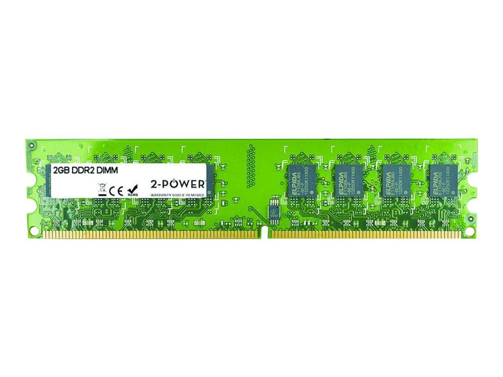 2-Power - DDR2 - module - 2 Go - DIMM 240 broches - 800 MHz / PC2-6400 - CL6 - mémoire sans tampon - non ECC
