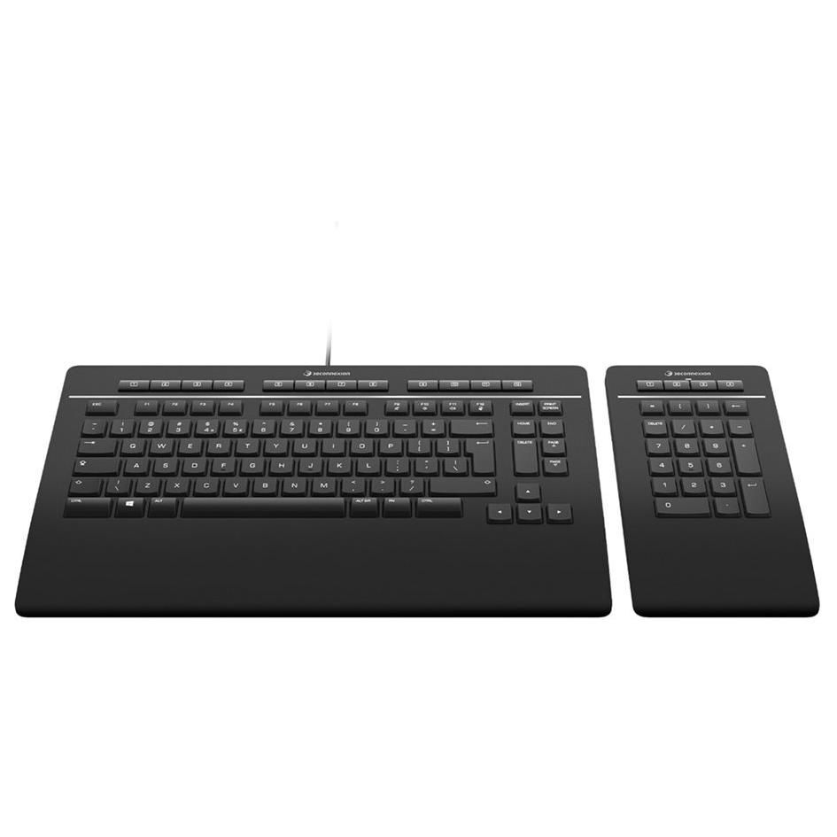 3Dconnexion Keyboard Pro with Numpad - Ensemble de clavier et pavé numérique - USB - QWERTY - R.-U.