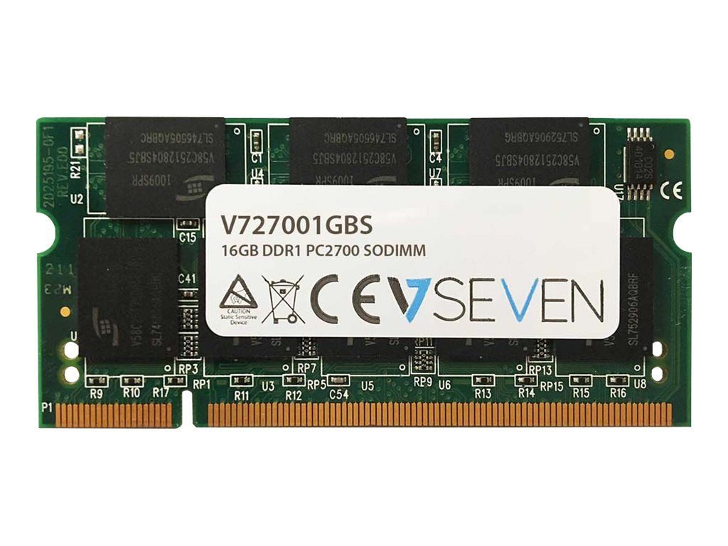 V7 - DDR - module - 1 Go - SO DIMM 200 broches - 333 MHz / PC2700 - mémoire sans tampon - non ECC